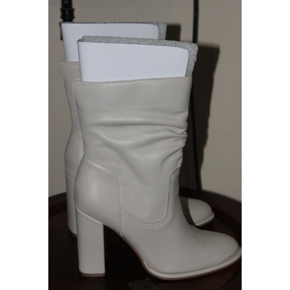 Steve Madden Vector VECT01S1 Boot Women 6.5 Bone Leather Mid Calf‎ Bootie Sexy - Picture 2 of 6